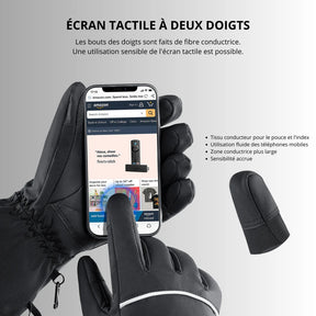 Gants Chauffants Électriques
- Imperméable & Tactiles